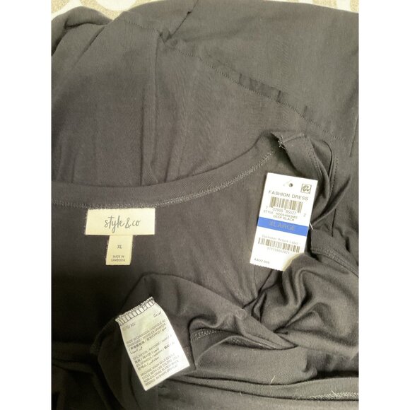 Style & Co. Black Sleeveless Knit Dress Cool & Comfortable XL - Picture 9 of 9